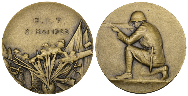 Schweiz | Switzerland | Suisse | Svizzera Schweiz R.I.7 1922 Bronzemedaille 23.6...