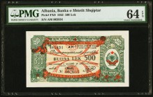Albania Banka e Shtetit Shqiptar 500 Lek 1953 Pick FX9 PMG Choice Uncirculated 64 EPQ. 

HID09801242017