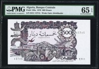 Algeria Banque Centrale d'Algerie 500 Dinars 1970 Pick 129a PMG Gem Uncirculated 65 EPQ. 

HID09801242017
