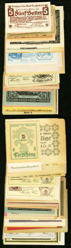 Austria Notgeld Large Group of 227 Examples About Uncirculated-Uncirculated. 

H...