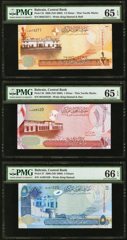 Bahrain Central Bank of Bahrain 1/2; 1; 5; 10; 20 Dinars 2006 (ND 2008) Pick 25;...