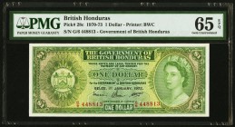 British Honduras Government of British Honduras 1 Dollar 1.1.1972 Pick 28c PMG Gem Uncirculated 65 EPQ. 

HID09801242017
