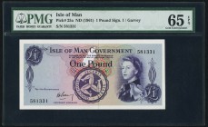 Isle Of Man Isle of Man Government 1 Pound ND (1961) Pick 25a PMG Gem Uncirculated 65 EPQ. 

HID09801242017