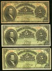 Mexico Banco de Guanajuato 5 Pesos 1907-14 M350a; M350c (2) Fine or better. One example has some edge splits.

HID09801242017