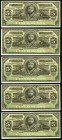 Mexico Banco de Tamaulipas 5 Pesos ND (1902-14) Pick S429r, 5 Remainders Choice Crisp Uncirculated. 

HID09801242017