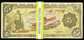 Mexico Gobierno Provisional de Mexico 5 Pesos 1914 Lot of 50 Examples Fine-Very Fine. 

HID09801242017