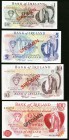 Northern Ireland Bank of Ireland 1; 5; 10; 100 Pounds ND (1978) Pick CS1 Specimen Set Crisp Uncirculated. Matching serial number 000705.

HID098012420...