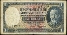 Straits Settlements Government of Straits Settlements 1 Dollar 1.1.1935 Pick 16b Fine. 

HID09801242017