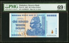 Zimbabwe Reserve Bank of Zimbabwe 100 Trillion Dollars 2008 Pick 91 PMG Superb Gem Unc 69 EPQ. 

HID09801242017