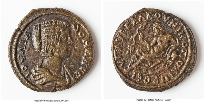 MOESIA. Nicopolis. Julia Domna (AD 193-217). AE (27mm, 12.12 gm, 1h). VF. Gallus...