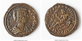 MOESIA. Nicopolis. Julia Domna (AD 193-217). AE (27mm, 12.12 gm, 1h). VF. Gallus, magistrate. IOYΛIA-ΔOMNA CЄB, draped bust of Julia Domna right, seen...