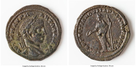 MOESIA INFERIOR. Marcianopolis. Elagabalus (AD 218-222). AE (26mm, 8.84 gm, 1h). VF. Sergius Titianus, proconsul. AYT K M AYPH•ANTΩNEINOC, laureate he...
