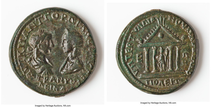 MOESIA INFERIOR. Marcianopolis. Gordian III (AD 238-244) and Tranquillina. AE pe...
