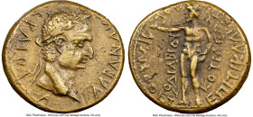 PHRYGIA. Cotiaeum. Galba (AD 68-69). AE (20mm, 4.91 gm, 12h). NGC XF 5/5 - 4/5. Tiberius Claudius Aretis, magistrate. ΓAΛBAN AYTOKPATOPA, laureate hea...