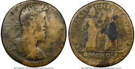 CILICIA. Hierapolis. Commodus (AD 177-192). AE (39mm, 7h). NGC Good. Homonoia issue with Sardes. ΑΥΤ ΚΑΙ Μ ΑΥΡ ΚΟΜΜΟΔοϹ, laureate, draped, and cuirass...