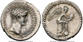 CAPPADOCIA. Caesarea. Nero (AD 54-68). AR hemidrachm (14mm, 1.79 gm, 12h). NGC Choice XF 5/5 - 3/5, brushed. NERO CLAVD DIVI CLAVD F CAESAR AVG GERMAN...