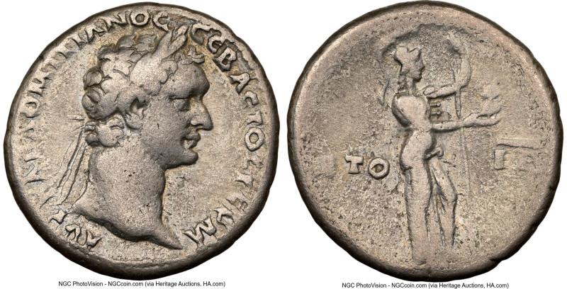 CAPPADOCIA. Caesarea. Domitian, as Augustus (AD 81-96). AR didrachm (21mm, 6.60 ...