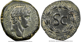 SYRIA. Antioch. Otho (AD 69). AE (23mm, 9.00 gm, 12h). NGC Choice VF 4/5 - 5/5. IMP M OTHO-CAE AVG, laureate head of Otho right / Large S•C within lau...