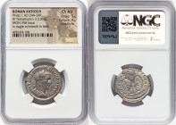 SYRIA. Antioch. Philip I (AD 244-249). BI tetradrachm (25mm, 13.01 gm, 12h). NGC Choice AU 5/5 - 4/5, Fine Style. Minted in Rome for use in Antioch, 1...