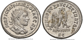 SYRIA. Antioch. Philip II, as Augustus (AD 247-249). BI tetradrachm (26mm, 12.07 gm, 1h). NGC MS 4/5 - 4/5. AD 248. MAP IOYΛI ΦIΛIΠΠOC KЄCAP, radiate,...