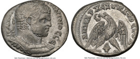 PHOENICIA. Tyre. Caracalla, as Augustus (AD 198-217). BI tetradrachm (26mm, 6h). NGC Choice VF. AD 213-217. ΑΥΤ ΚΑΙ ΑΝ-ΤWΝΙΝΟC CЄ, laureate, cuirassed...