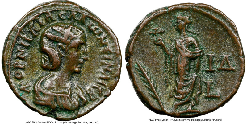EGYPT. Alexandria. Salonina (AD 254-268). BI tetradrachm (23mm, 11h). NGC Choice...
