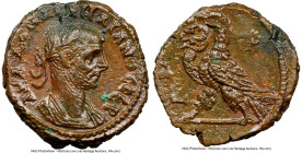 EGYPT. Alexandria. Aurelian (AD 270-275). BI tetradrachm (22mm, 11h). NGC AU, die shift. Dated Regnal Year 4 (AD 272/3). A K Λ ΔOM AYPHΛIANOC CЄB, lau...