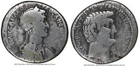 Cleopatra VII and Marc Antony, rulers of the East (37-30 BC). AR tetradrachm (27mm, 13.75 gm, 12h). NGC VG 5/5 - 3/5. Syria, Antioch, 36 BC. ΒΑCΙΛΙCCΑ...
