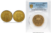 João V gold 4000 Reis 1720-B AU Details (Cleaned) PCGS, Bahia mint, KM106, LMB-66. Really attractive given the grade qualifier, featuring a perfectly ...