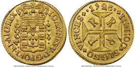 João V gold 4000 Reis 1723-R MS63 NGC, Rio de Janeiro mint, KM102, LMB-175. Choice velveteen surfaces. Ex. Santa Cruz Collection HID09801242017 © 2024...