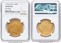 João V gold 6400 Reis (Peça) 1749-R AU Details (Cleaned) NGC, Rio de Janeiro mint, KM149, LMB-224. HID09801242017 © 2024 Heritage Auctions | All Right...