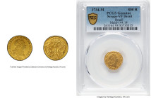 João V gold 800 Reis 1734-M VF Details (Scrape) PCGS, Minas Gerais mint, KM120, LMB-263. Last year of type. HID09801242017 © 2024 Heritage Auctions | ...