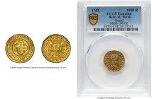José I gold 1000 Reis 1752-(L) AU Details (Bent) PCGS, Lisbon mint, KM162.1, LMB-300. HID09801242017 © 2024 Heritage Auctions | All Rights Reserved ww...