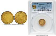 José I gold 800 Reis 1768-B XF Details (Ex. Jewelry) PCGS, Bahia mint, KM180.1, LMB-349. A seldom-seen gold fraction. HID09801242017 © 2024 Heritage A...