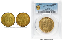Maria I gold 6400 Reis (Peça) 1793-R AU Details (Cleaned) PCGS, Rio de Janeiro mint, KM226.1, LMB-531. HID09801242017 © 2024 Heritage Auctions | All R...