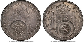 Minas Gerais. João Prince Regent Counterstamped 960 Reis ND (1808) XF Details (Reverse Graffiti) NGC, Minas Gerais mint, KM243, LMB-452. Host: Chile C...