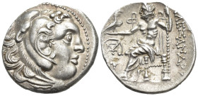 Asia Minor, uncertain mint AR Drachm. (18mm, 4.1 g) In the name and types of Alexander III. 'Pseudo-Chios' mint, circa 3rd - 2nd century BC. Head of H...