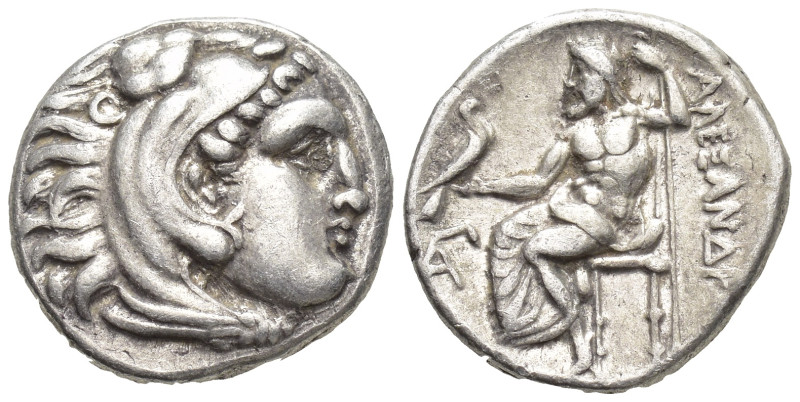 MACEDONIAN KINGDOM. Alexander III the Great (336-323 BC). AR drachm (15mm, 4.2 g...