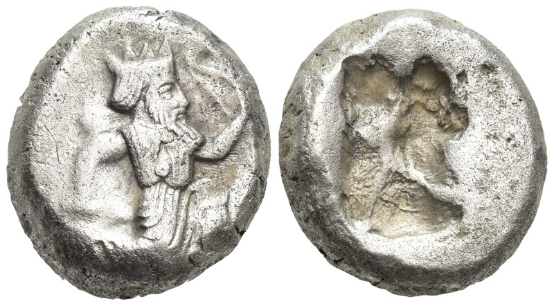 Kings of Persia (Achaemenids). AR Siglos (15mm, 5.5 g), c. 450-400 BC. Obv. The ...