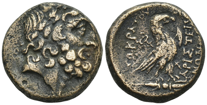 Phrygia. Amorion circa 200-100 BC. (7.5 Gr. 19mm.)
Laureate head of Zeus right
R...