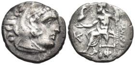 KINGS of MACEDON. Antigonos I Monophthalmos. As Strategos of Asia, 320-306/5 BC, or king, 306/5-301 BC. AR Drachm (15mm, 3.6 g). In the name and types...