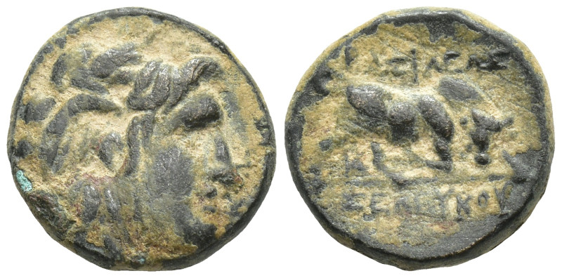 SELEUKID KINGS of SYRIA. Seleukos I Nikator. 312-281 BC. Æ. (13mm, 2.6 g) Winged...