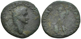 Thrace, Philippopolis. Domitian, AD 88/9. AE. (22mm, 5.6 g) Obv.: [IMP] CAES DOMIT AVG GERM CO[S XIIII CENS PER P P]. Radiate head of Domitian, right....