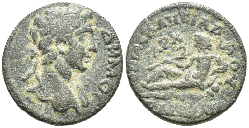 LYDIA, Bagis. Autonomous. Circa 2nd-3rd centuries AD. (4.6 Gr. 19mm.)
Asclepiade...