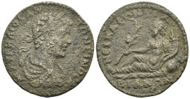 LYDIA. Nicaea Cilbianorum (Cilbiani Inferiores). Caracalla (198-217). Ae. (22mm, 7.3 g) Obv: AV KA M AV ANTΩNЄINOC. Laureate, draped and cuirassed bus...