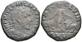 Moesia, Viminacium. Philip I, AD 244. AE. (15 Gr. 27mm.)
Laureate, draped and cuirassed bust of Philip I, right. 
Rev. Moesia standing left; at left, ...