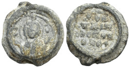 BYZANTINE LEAD SEAL. (3.9 Gr. 14mm.)