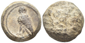 Ancient greek token with depiction of the Owl (17mm, 13,3 g)