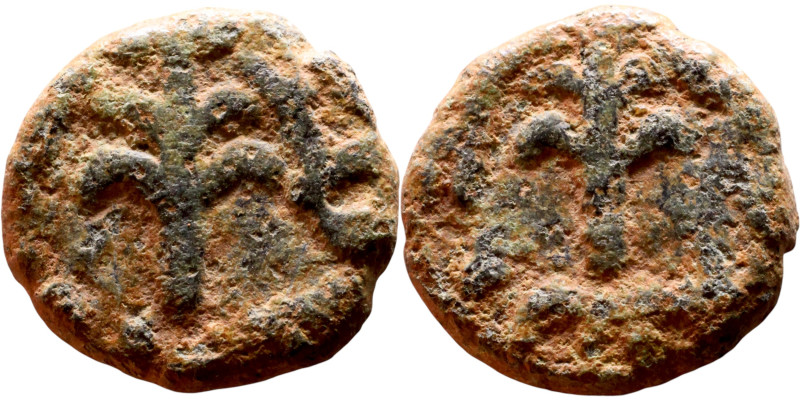Ottoman Empire (XIV-XX century) Bronze Coin. Obverse: Arabic inscription. Revers...