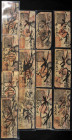 CHINA. Lot of 13 notes of 2, 3, 4 and 5 Tiao. (1900ca). Identified a note from 1889 and another from 1894. Shun Chien Tien. Private Issue. Partially h...